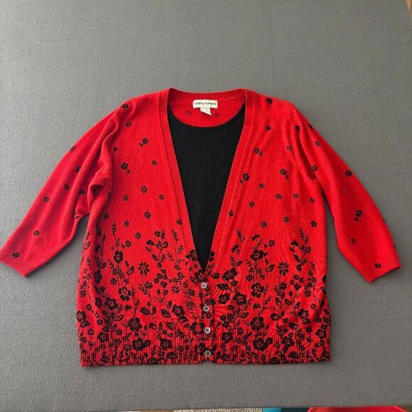 Cathy Daniels stunning cardigan with tank sweater Size 1X - Picture 5 of 10